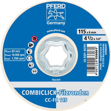 Afbeelding PFERD TOOLS viltschijf snelwissel systeem CC-FR