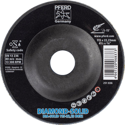 Afbeelding PFERD TOOLS afbraamschijf ergonomisch CC-GRIND-SOLID-DIAMOND