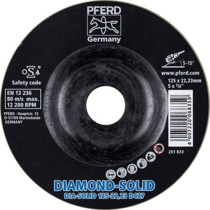 Afbeelding PFERD TOOLS afbraamschijf ergonomisch CC-GRIND-SOLID-DIAMOND