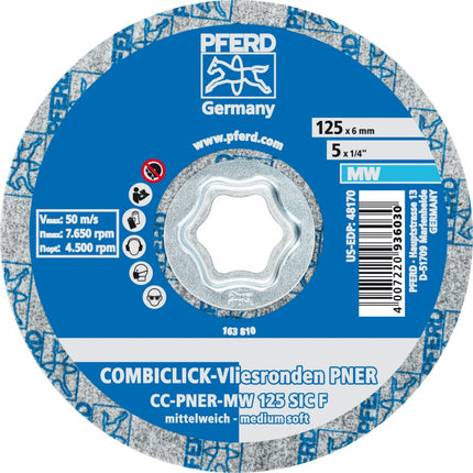 Afbeelding PFERD TOOLS vliesschijf snelwissel systeem CC-PNER F