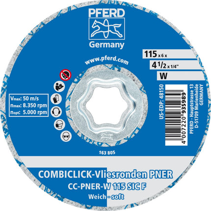 Afbeelding PFERD TOOLS vliesschijf snelwissel systeem CC-PNER F