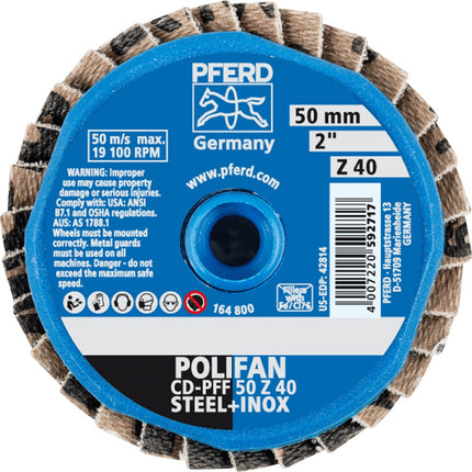 Afbeelding PFERD TOOLS lamellenschijf, vlak CD/CDR PFF Z
