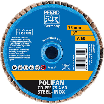 Afbeelding PFERD TOOLS lamellenschijf, vlak CD/CDR PFF A