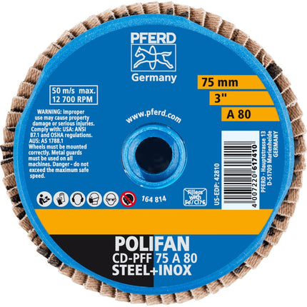 Afbeelding PFERD TOOLS lamellenschijf, vlak CD/CDR PFF A