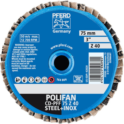Afbeelding PFERD TOOLS lamellenschijf, vlak CD/CDR PFF Z