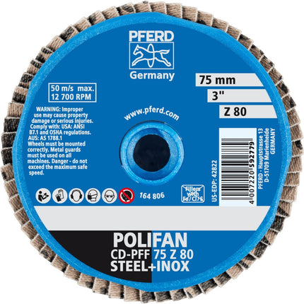Afbeelding PFERD TOOLS lamellenschijf, vlak CD/CDR PFF Z
