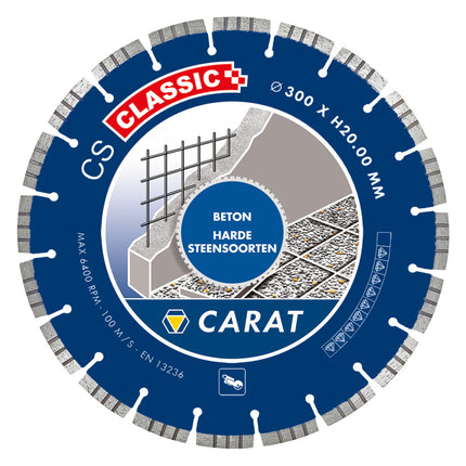 CARAT 5x DIAMANTZAGEN IN KOFFER BETON CS CLASSIC Ø350 x 25,40 MM
