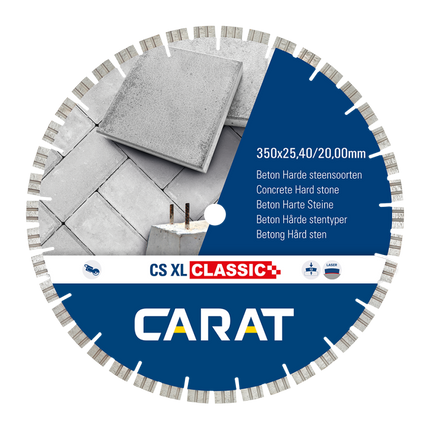 Carat Diamantzaag CSC XL Beton Ø350X25,40/20,00mm - CSCXL35042