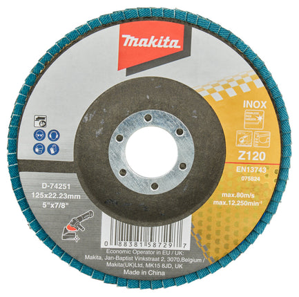 Makita Lamellenschuurschijf 125mm Z120 - D-74251