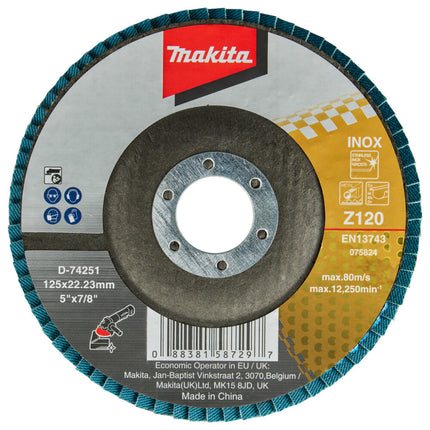 Makita Lamellenschuurschijf 125mm Z120 - D-74251