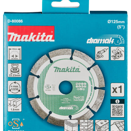 Makita DIAMANTSCHIJF 125MM SEG