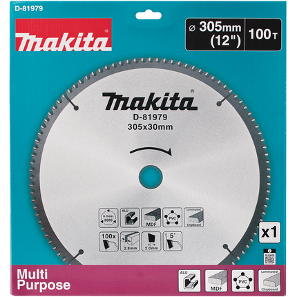Makita Multizaagblad 305x30mm 100T 5G - D-81979