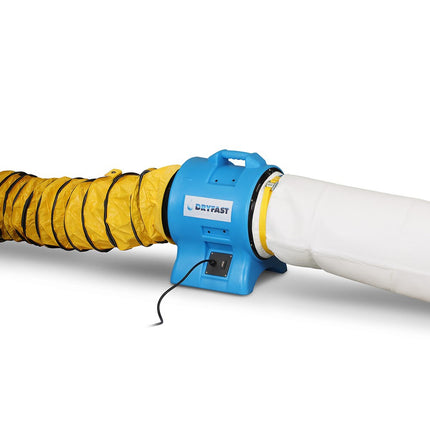 DRYFAST VENTILATOR DAF3000 SET 5M SLANG EN STOFZAK