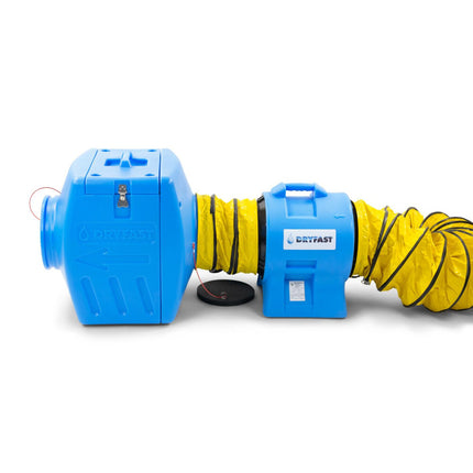 DRYFAST VENTILATOR DAF3000 MET FILTERBOXEN LUCHTTRANSPORTSLANG 10 M