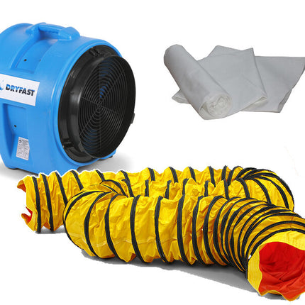 DRYFAST VENTILATOR DAF7500 SET          MET 1 STOFZAK EN 1 SLANG 10M