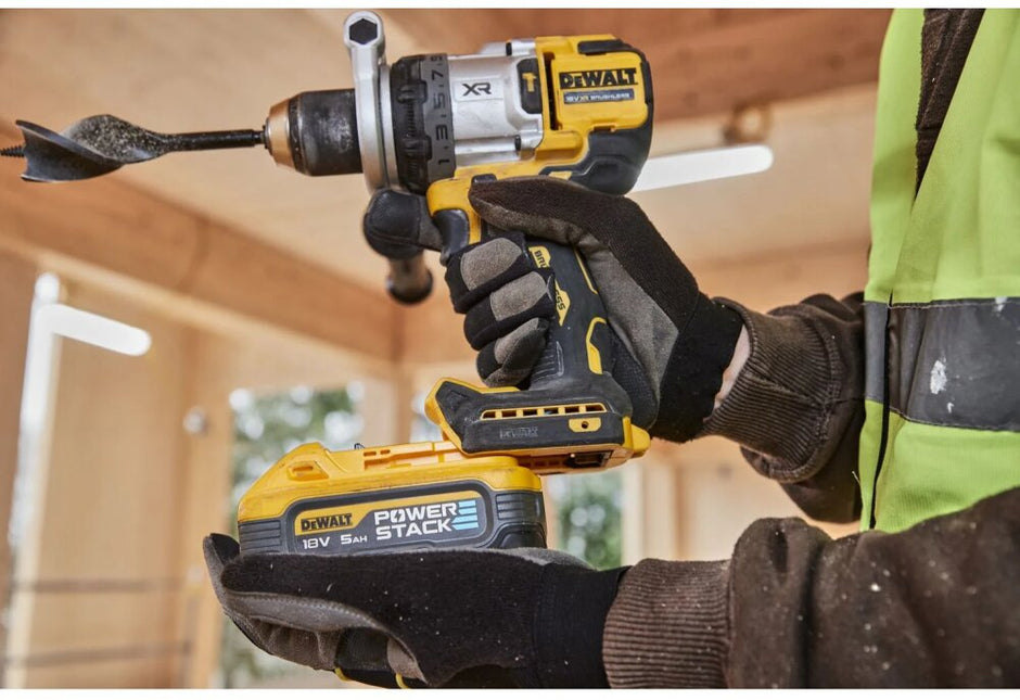DEWALT DCD1007H2T-QW 18V XR Premium 3-Snelheden Schroef-/Klopboormachine (accu klopboormachine)