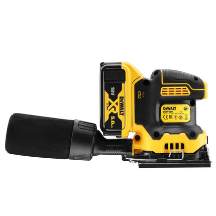 DeWalt DCW200P2-QW 18V XR Brushless 1/4 vel Vlakschuurmachine (accu schuurmachine)