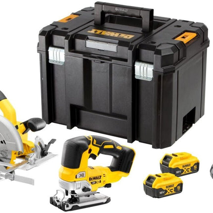 DCK2012P2T-QW 18V XR Zaag Twinkit DCS570 + DCS334 - 2 x 5Ah (accu cirkelzaag)
