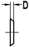 JSO-TR HW Keermes 30x12x1,5mm 4-Zijdig (10st) - 72020-6-03000