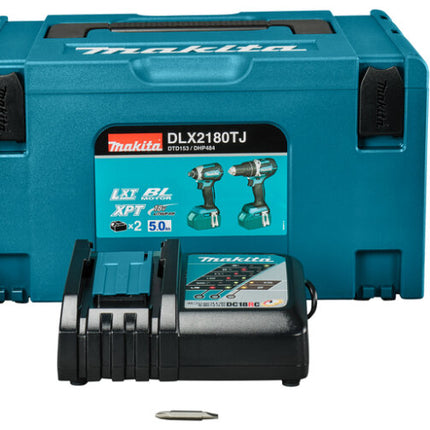 Makita DLX2180TJ LXT 18V Combiset voor Klopboor- en Slagschroefklussen