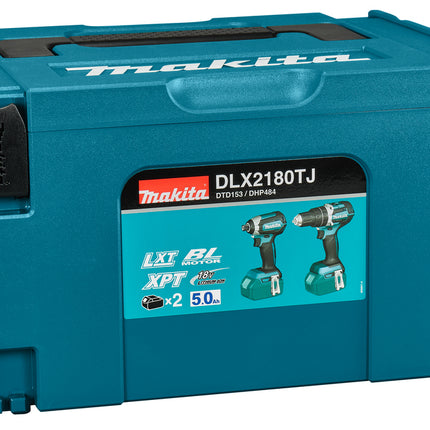 Makita DLX2180TJ LXT 18V Combiset voor Klopboor- en Slagschroefklussen