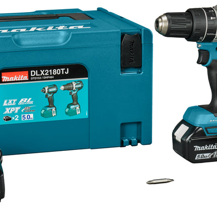 Makita DLX2180TJ LXT 18V Combiset voor Klopboor- en Slagschroefklussen