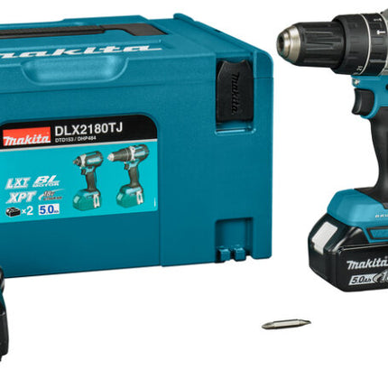 Makita DLX2180TJ LXT 18V Combiset voor Klopboor- en Slagschroefklussen