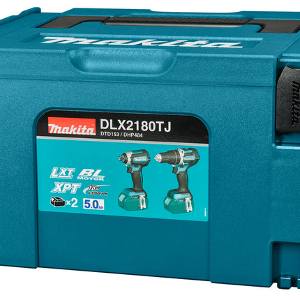 Makita DLX2180TJ LXT 18V Combiset voor Klopboor- en Slagschroefklussen