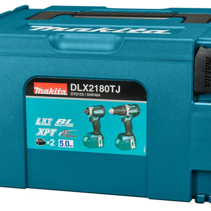 Makita DLX2180TJ LXT 18V Combiset voor Klopboor- en Slagschroefklussen