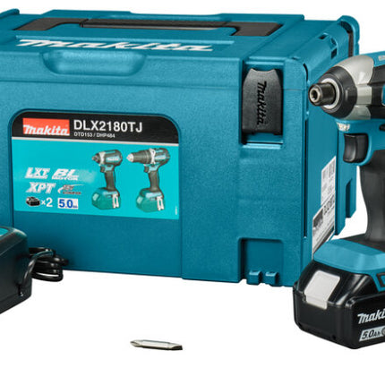 Makita DLX2180TJ LXT 18V Combiset voor Klopboor- en Slagschroefklussen