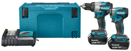 Makita Makita LXT 18V DLX2528TJ Combiset DHP489 Klopboor-/schroefmachine + DTD173 Slagschroevendraaier (Makita gereedschapset)