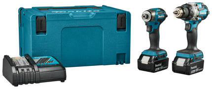 Makita Makita LXT 18V DLX2528TJ Combiset DHP489 Klopboor-/schroefmachine + DTD173 Slagschroevendraaier (Makita gereedschapset)