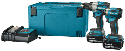 Makita Makita LXT 18V DLX2528TJ Combiset DHP489 Klopboor-/schroefmachine + DTD173 Slagschroevendraaier (Makita gereedschapset)