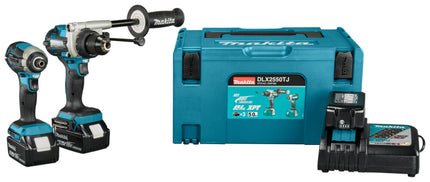 Makita DLX2550TJ LXT 18V Combiset Klopboren en Slagschroeven (Makita gereedschapset)