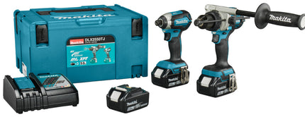 Makita DLX2550TJ LXT 18V Combiset Klopboren en Slagschroeven (Makita gereedschapset)