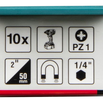 Makita Impact Premier Slagschroefbits PZ1x50mm 10st - E-25993