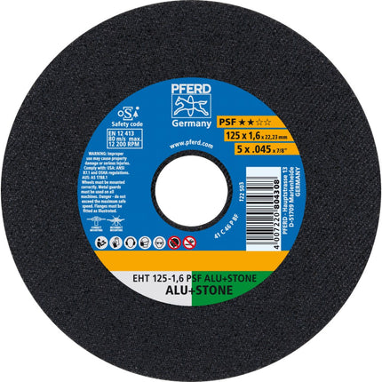 Afbeelding PFERD TOOLS doorslijpschijf, non-ferro metalen EH/EHT PSF ALU+STONE