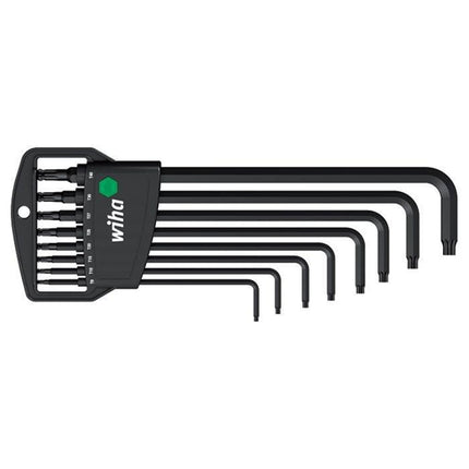 WIHA TORXsleutelset Kogelkop Classic gezwart 366BE T9-T40, 9-delig
