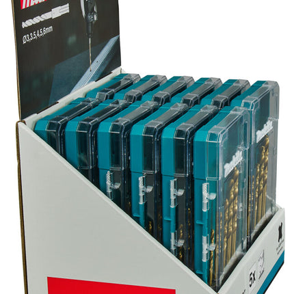 Makita SDS-Plus Metaalboorset HSS-TiN 5-Delig - E-15132-12