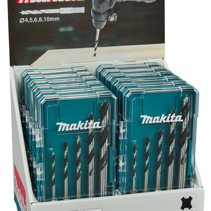 Makita Houtspiraalboorset 5-Delig Display 12St - E-15148-12