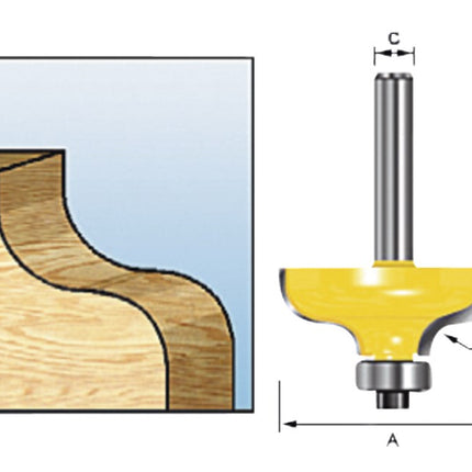 Makita S-Profielfrees Met Kogellager 38,1 S8 - D-11570