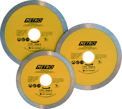 Van Voorden Metro Diamantblad Tegel 125 As 22.2mm Zonder Waterkoeling - 262556