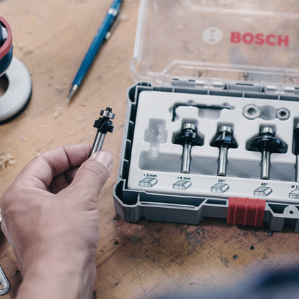 Bosch 6-Delige Kantenfreesset 6mm - 2607017468