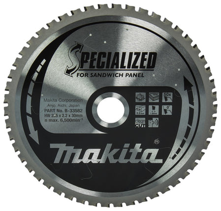 Makita Zaagblad Sandwichpaneel 235x30x2,2 50T 0G - B-33582