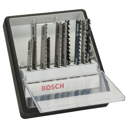 Bosch 10-delige Robust Line decoupeerzaagbladenset Wood Expert T-schacht - 2607010540