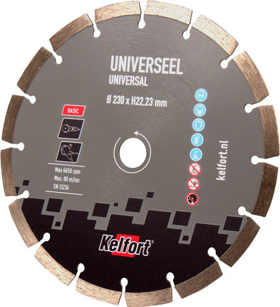 Kelfort Diamantzaagblad universeel 230 mm