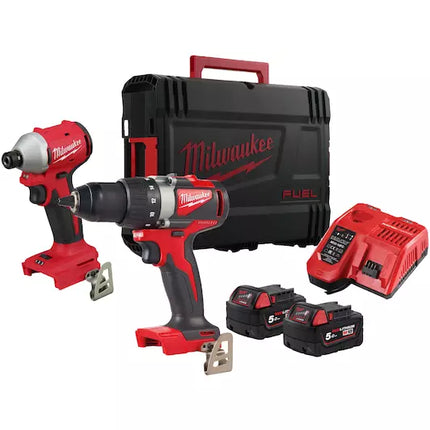 Milwaukee M18 BLPP2B3-502X Accu Combiset 18V (Milwaukee gereedschapset)