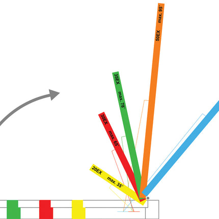 AXA Telescopische uitzetter 50EX - 2845-49/E