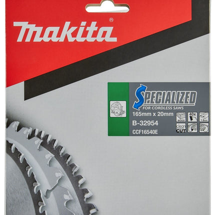 Makita Zaagb Hout 165x20x40T 18G - B-32954