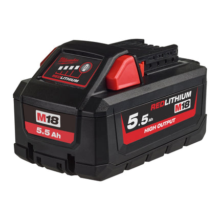 Milwaukee M18 FPP4E-555T Powerpack met 4 machines - 18V 1x3,0Ah/2x5,5Ah Li-Ion - in Packout Trolley - 4933492530